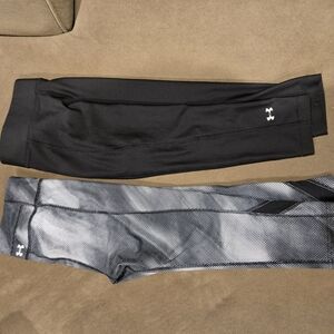 Under Armour Black and Gray Leggings Set